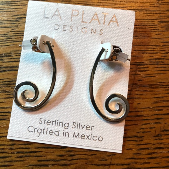 La Plata Silver Earrings - Picture 1 of 4